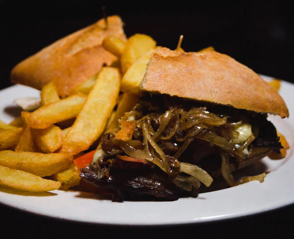 GF chivito burger typical food South America