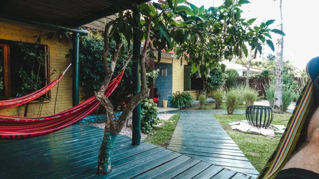 F&F hostel hammocks: where to stay hostels in punta del este uruguay