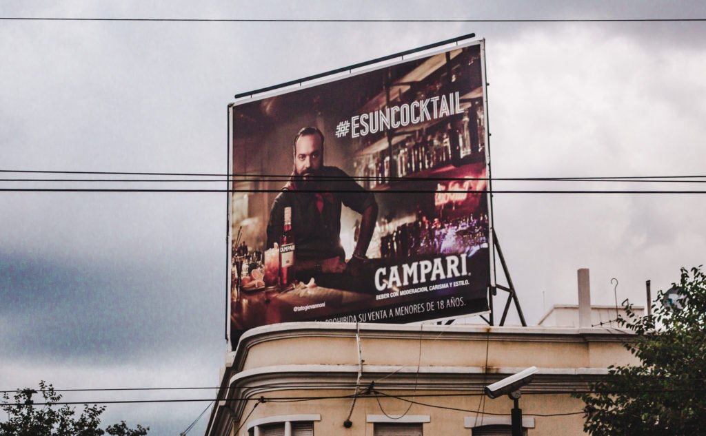 Argentinian alcohol brands apertifs argentina campari billboard mendoza south america beverages