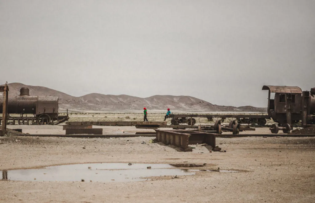 Bolivian Salt Flats Tour from San Pedro de Atacama to Uyuni train graveyard