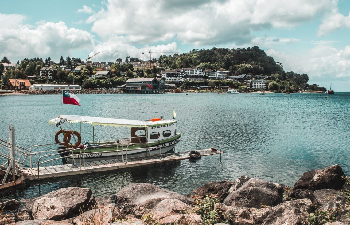 The town with the pretty red church by the lake: Puerto Varas, Chile