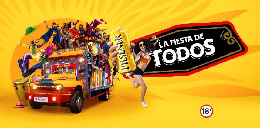 Pilsener Ecuador beer guide | Fiesta de todos carnaval cerveza SABMiller