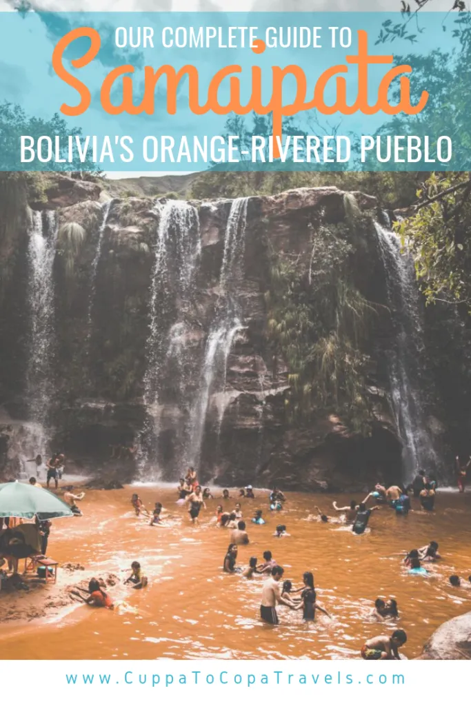 El Fuerte de Samaipata ruins and Las Cuevas waterfalls, Bolivia travel guide orange river