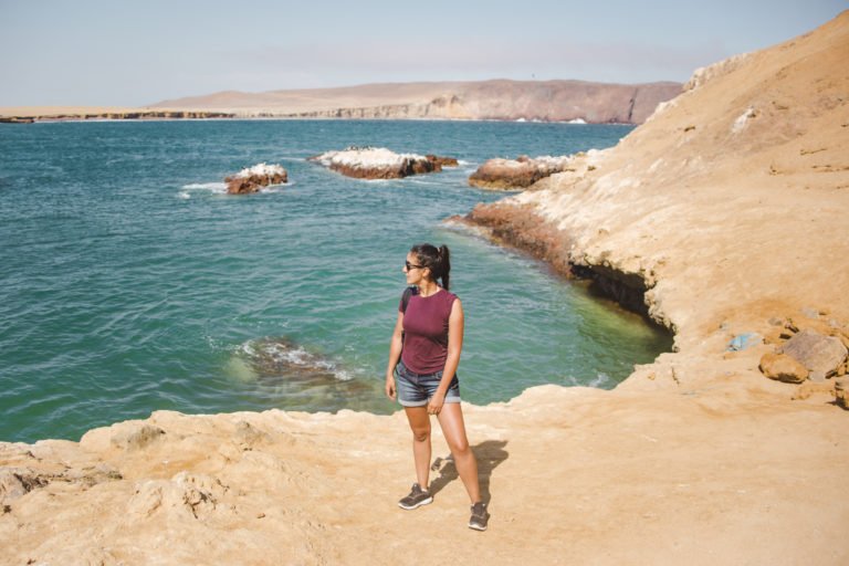 best beaches in peru - Playa roja red beach of paracas national park