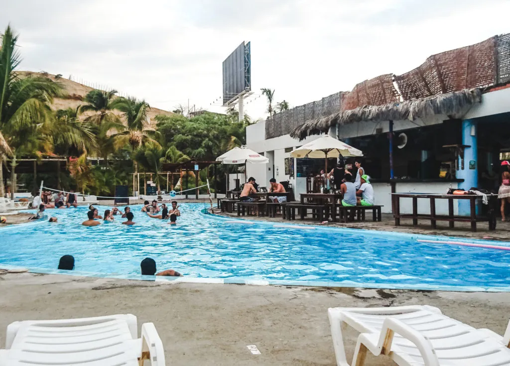 pool of hostel loki mancora peru