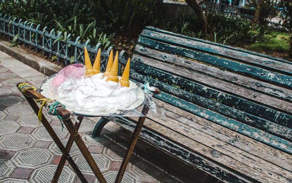 south american street food espumilla ecuador