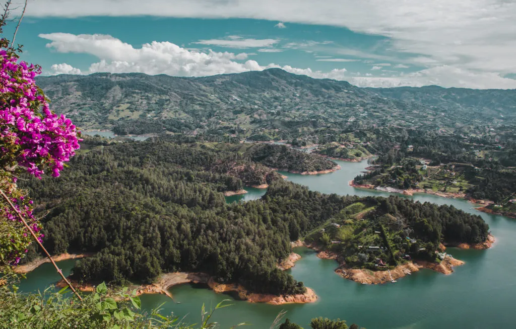 Guatape rock lake | La piedra de Guatapé | man-made lakes | Colombia travel guide by Cuppa to Copa Travels