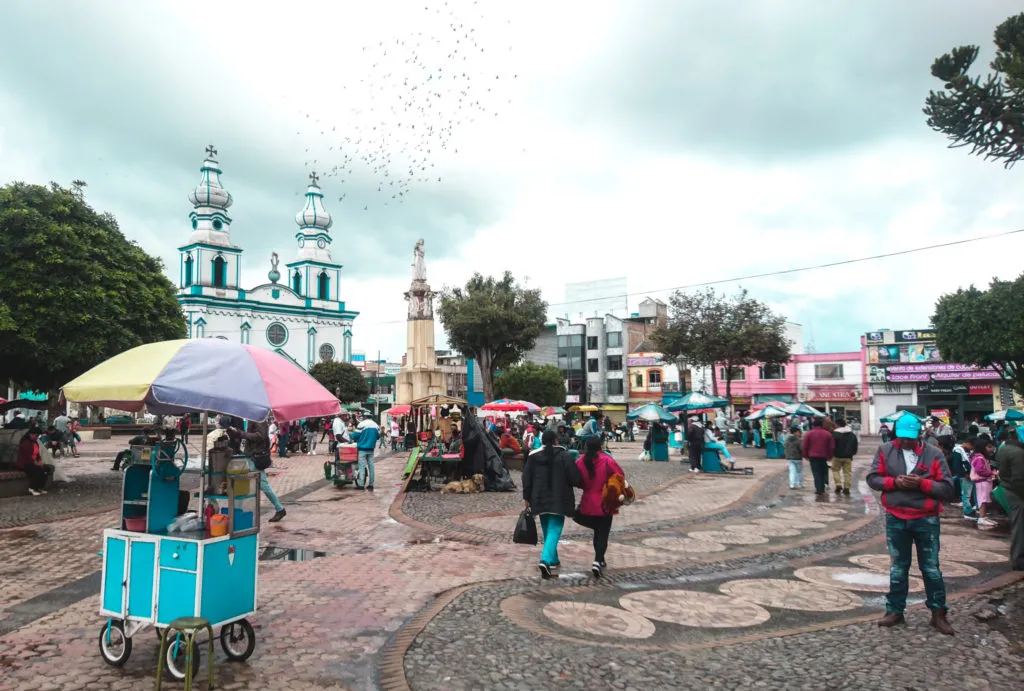 Colombian church | Ipiales town centre plaza square everyday life colombia travel guide blog