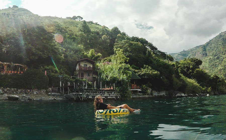 tubing on lake atitlan: 2 weeks in guatemala itinerary