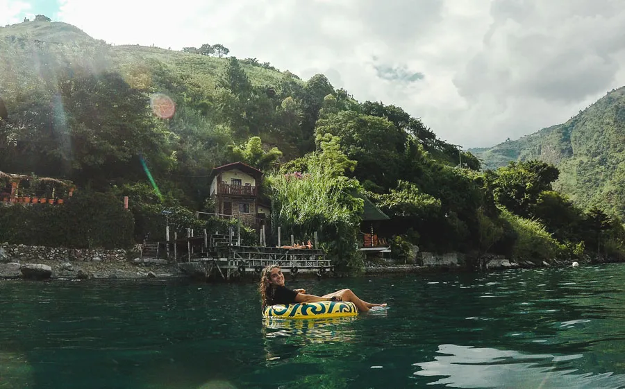 tubing on lake atitlan: 2 weeks in guatemala itinerary