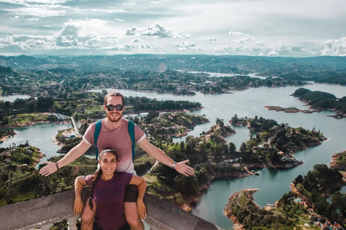 647 steps up Guatape rock lake | La piedra de Guatapé | man-made lakes | Colombia travel guide