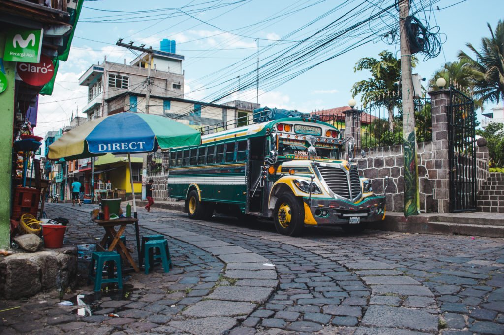 Guatemala chicken bus | Transport in Guatemala | Latin America travel guides by Cuppa to Copa Travels