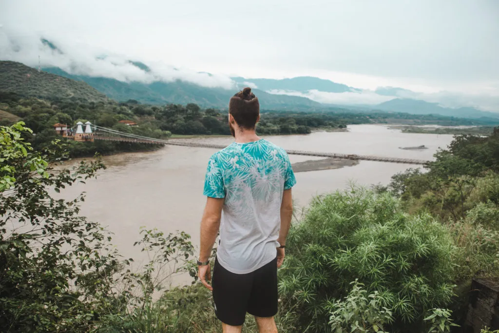 Puente de Occidente Day trip from Medellín | suspension bridge colgante | Small town Colombia | Medellín day trip | South America travel guides by travel couple Cuppa to Copa Travels