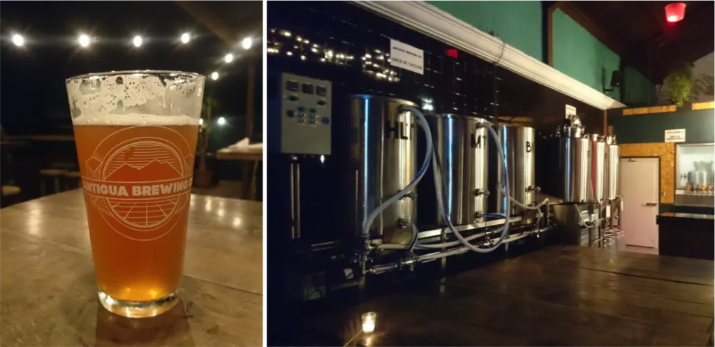 The best bars in Antigua, Guatemala | Nightlife Antigua | Craft beer Antigua Brewing Company bar | Latin America travel guides by Cuppa to Copa Travels