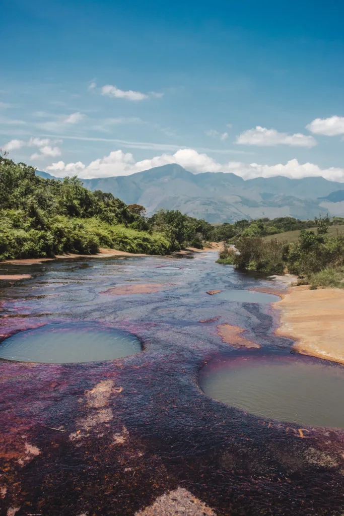 Quebrada las Gachas Guadalupe, Santander, Colombia natural plunge pools | Algae coloured holes in river - natural jacuzzi pools | Travel guide to Guadalupe, Colombia | South America trip
