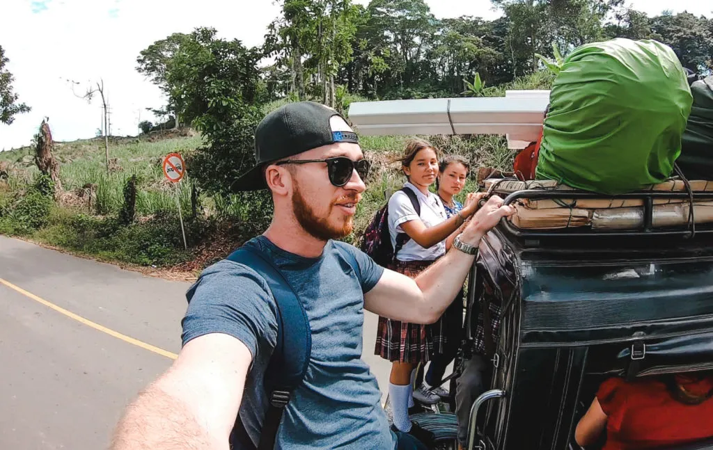 Oiba 4x4 bus terminal | How to get to quebrada Las Gachas at Guadelupe from San Gil or Barichara | Colombia Travel Guides by Cuppa to Copa Travels