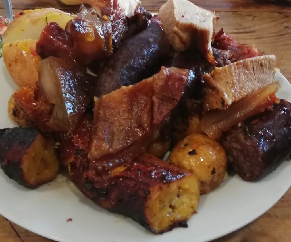 Colombian okate of meat & plantain - Day trip from Bogotá to cascada La Chorrera and Choachí | ColombiaTravels