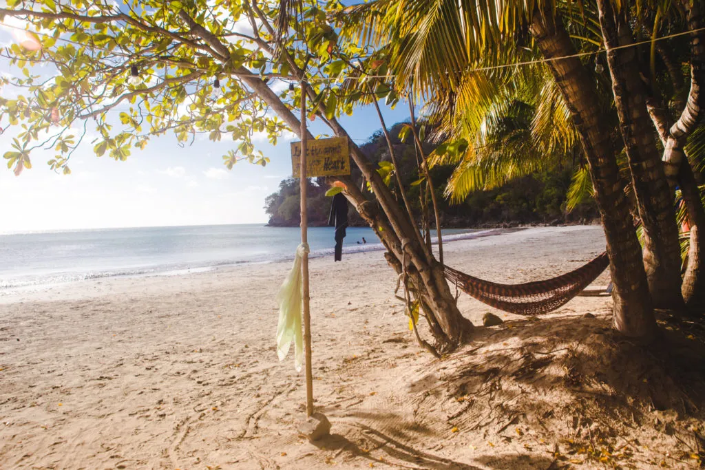 2 weeks Colombia itinerary South West beach, Providence Island. Crab Cay Boutique Lodge Hotel Providencia Island, Colombia accommodation review: Colombia travel guide by Cuppa to Copa Travels beaches of Providencia