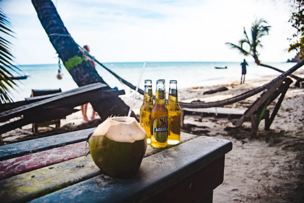 Roland's reggae bar Manzanillo Beach Isla de Providencia Colombia travel guides