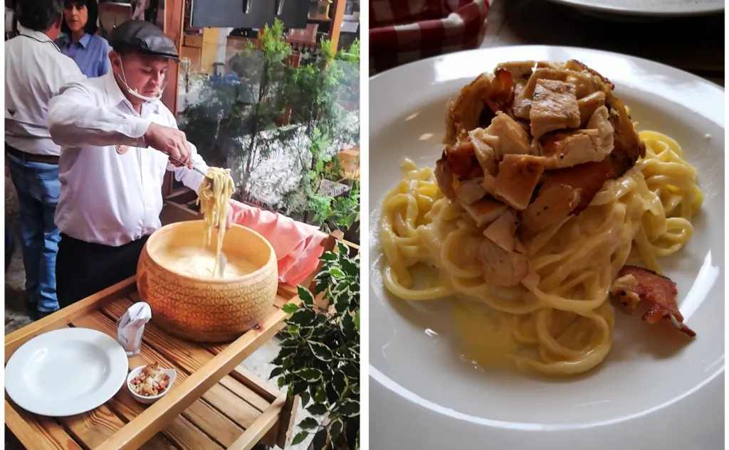 Casa San Pedro cheese-infused pasta | Where to eat Villa de Leyva Colombia | South America travel guides by Cuppa to Copa Travels