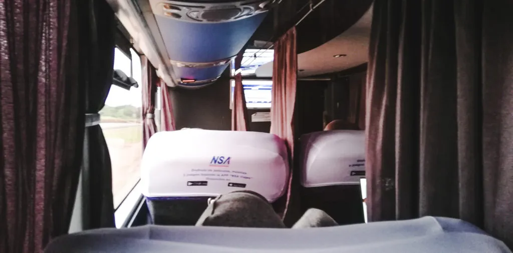 Guide to stay safe and comfortable on night buses in South America | Latin America travel guides by Cuppa to Copa Travels