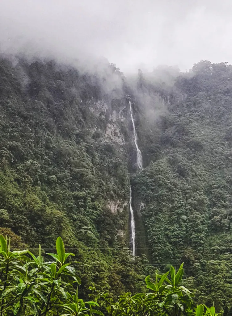 Quito to Tena by taxi or bus Ecuador Amazon waterfalls