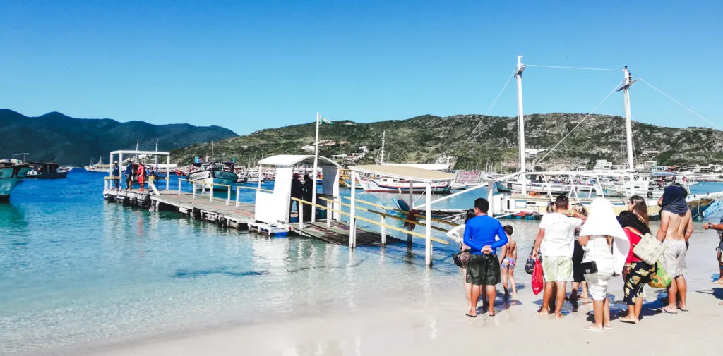 Port dos anjos for passeio barco Arraial do Cabo beaches brazil