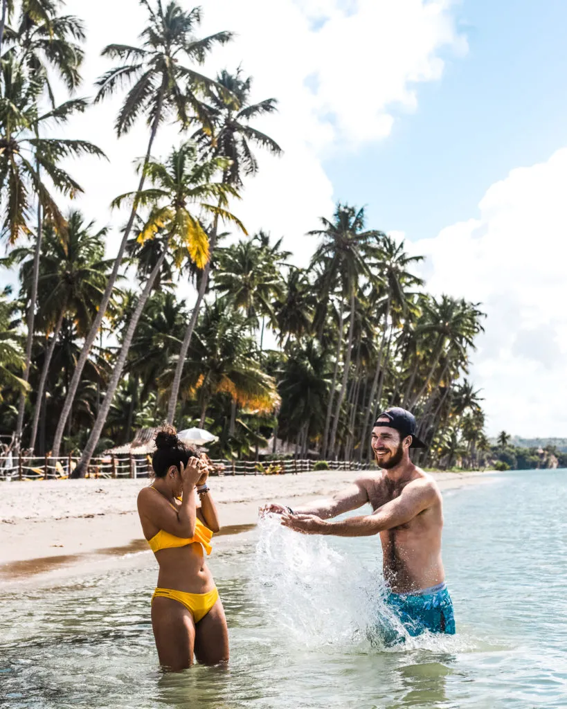 Guide to Maragogi vs Porto de Galinhas alternative, Brazil | Praia dos Carneiros tour review travel couple