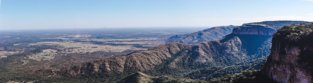 plains viewpoint near cuiaba chapada dos guimaraes Mato Grosso Brazil