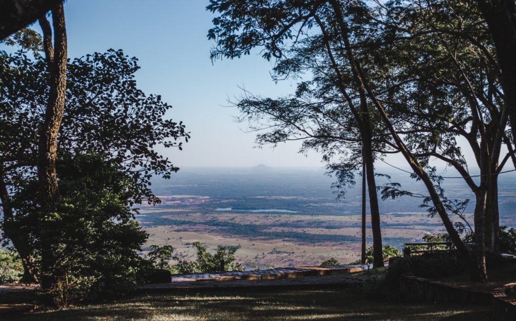 Viewpoint of Plains near cuiaba llaneras chapada dos guimaraes Mato Grosso Brazil