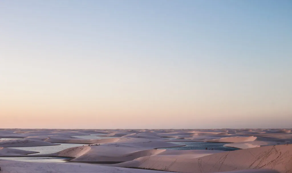 tour in Lencois Maranhenses Maranhao Brazil beach best sand dunes in Brazil sunset