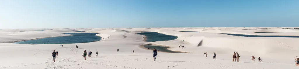 Busy season July Lencois Maranhenses Sao Luis Barreirinhas Atins best sand dunes in Brazil Northeast