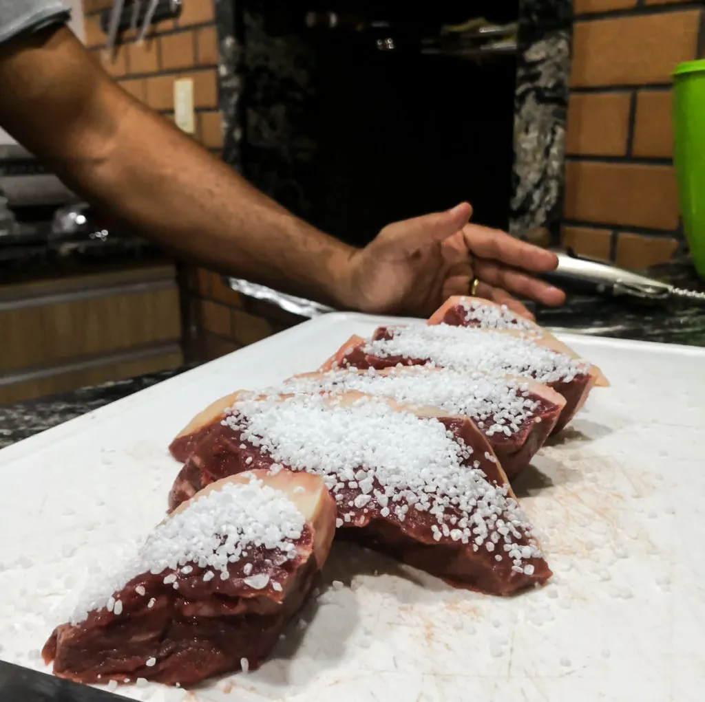Brazilian BBQ churrasco Brazil beef picanha salted 3 months in Brazil