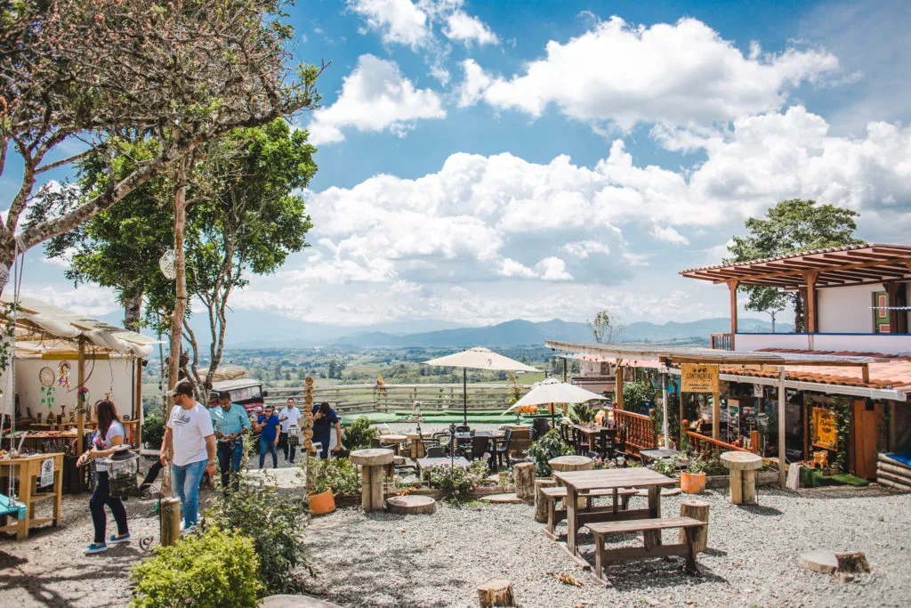 Main plaza hotel balcony filandia quindio views viewpoint mirador
