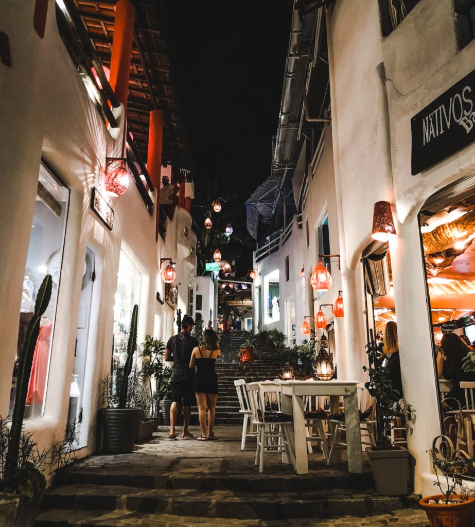 Pipa town to kayak with wild dolphins brazil restaurants main strip la nativa