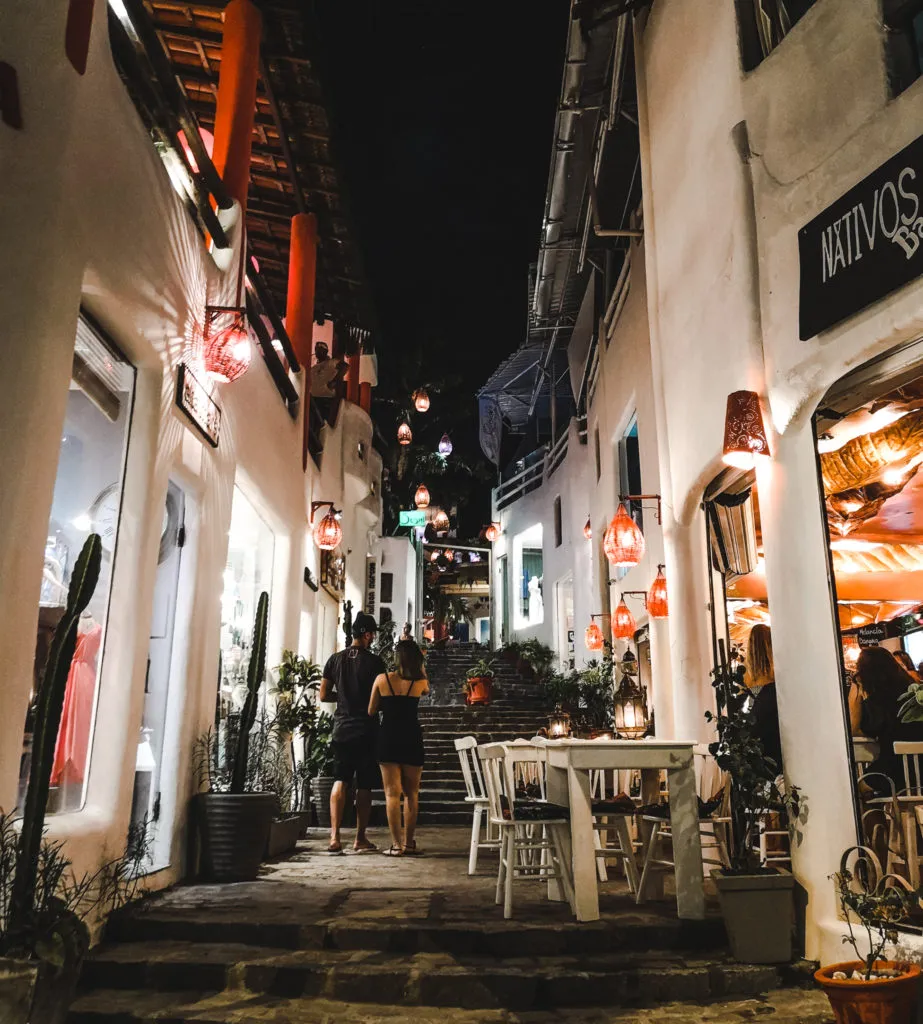 Pipa town to kayak with wild dolphins brazil restaurants main strip la nativa