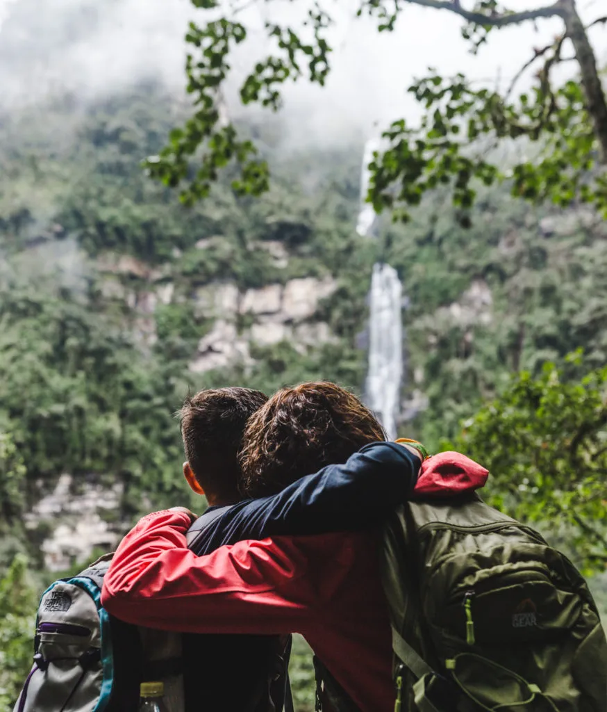 Travel Colombia with a teen trip la chorrera waterfall hike choachi bogota