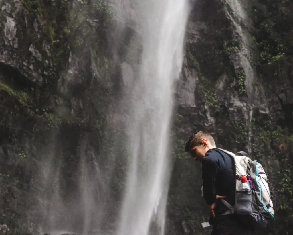Travel Colombia with a teen trip la chorrera waterfall hike choachi bogota