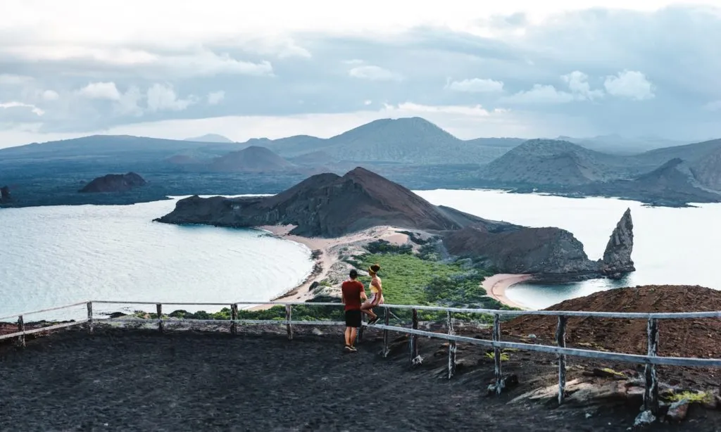 Bartholomew island galapagos islands viewpoint volcano
