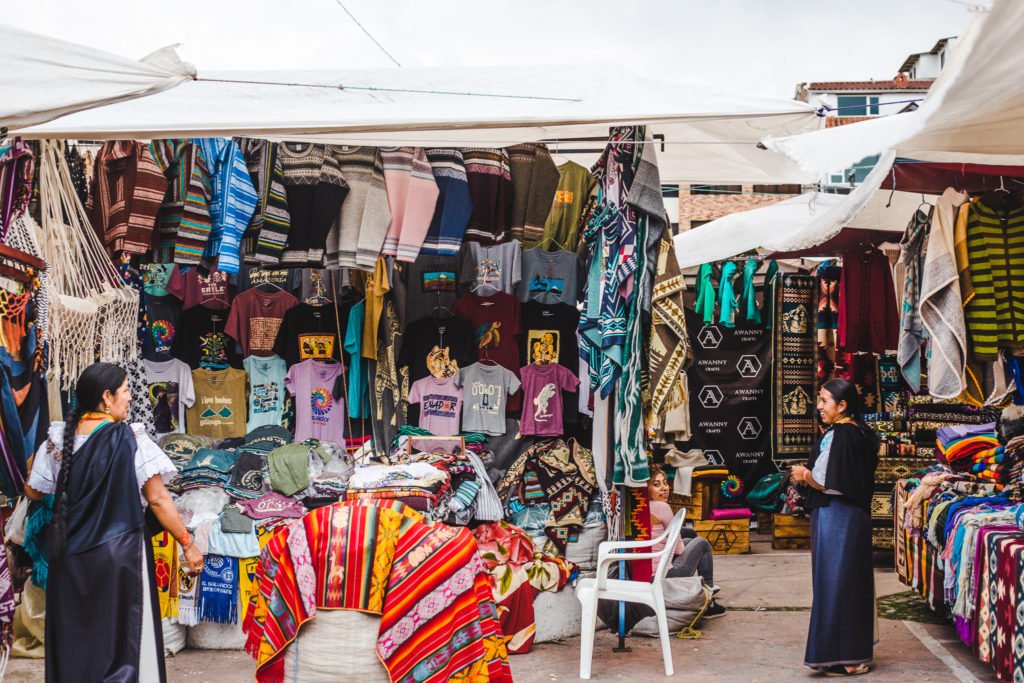 Guide to Otavalo Market Ecuador - biggest textile market in indigenous town at 2500m otavalo elevation