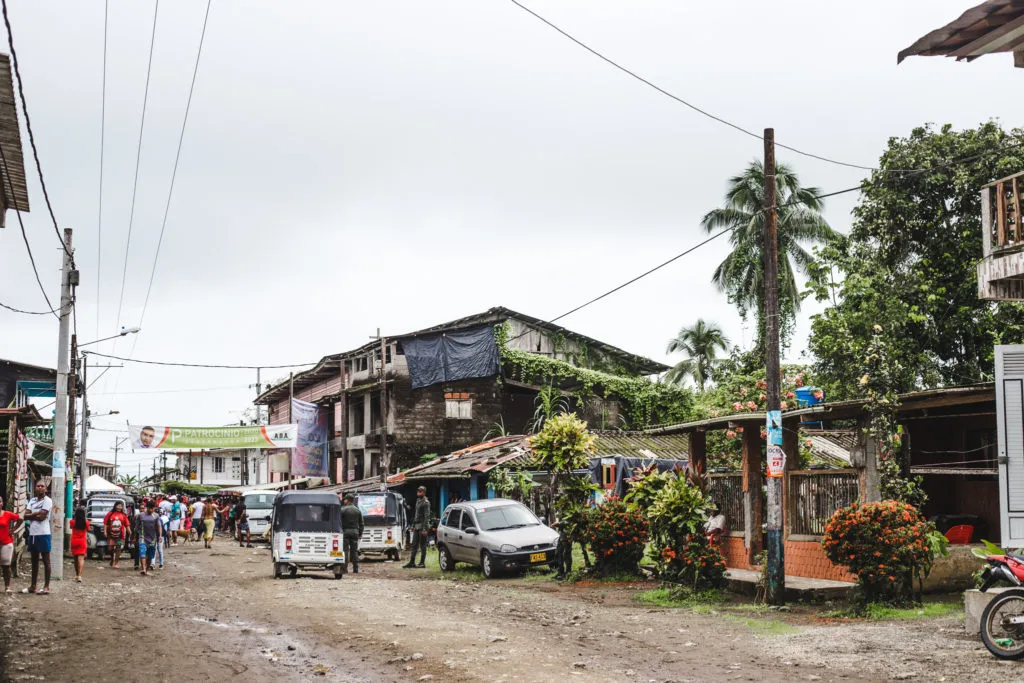 how to get to bahia solano airport choco colombia tuktuk