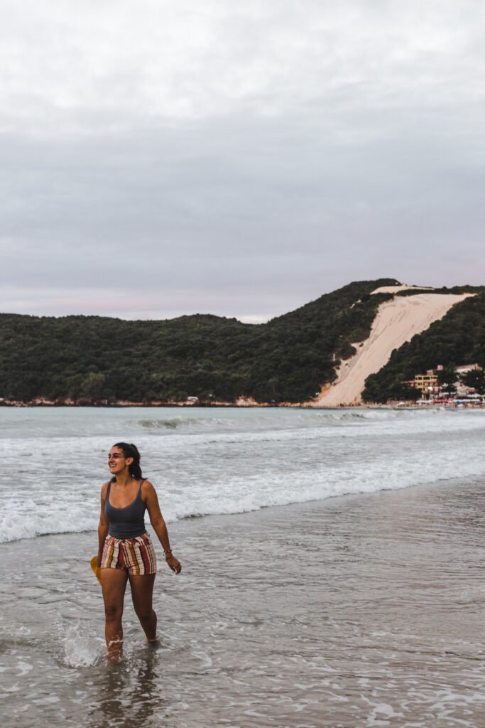 sloped beach of Natal, Brazil, part of a 2 week itinerary extension 
