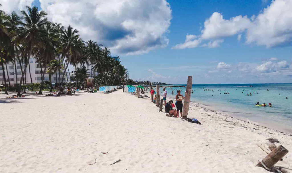 renting a buggy on san andres Spratt bight main beach San Andres Colombia paradise caribbean island