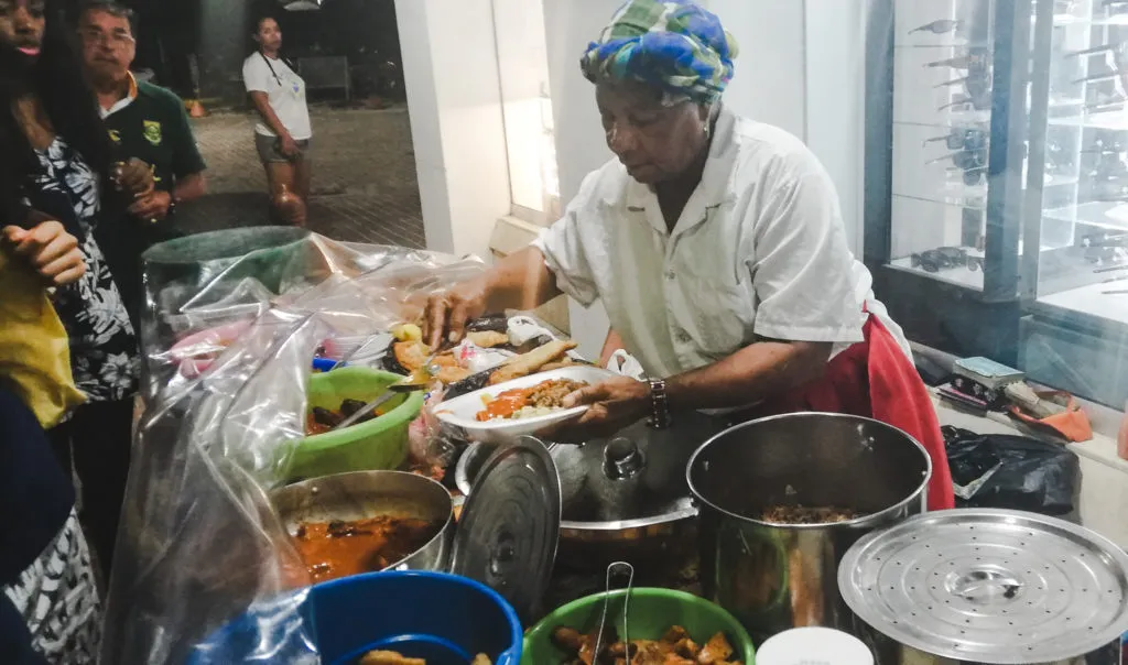 Street stall caribbean food where to eat in san andres colombia