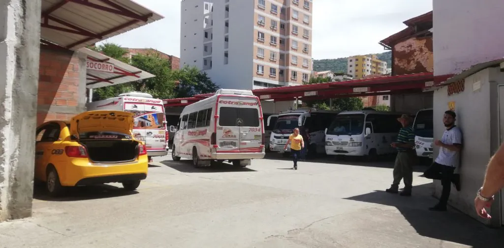 Bus terminalito San Gil Colombia Santander bus routes from Bogota Cartagena Santa Marta