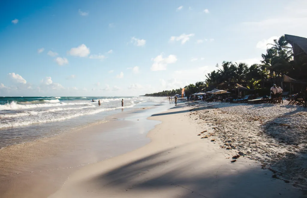 tulum beaches Mexico zona hotelera hotel zone tulum