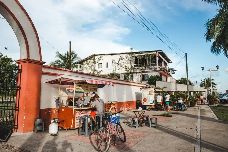 mulix taco stall where to eat around lake bacalar mexico | things to do in bacalar