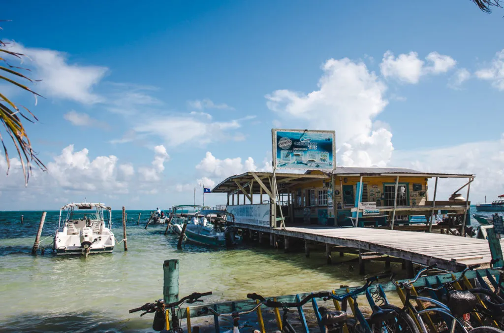 How to get to the Port Caye Caulker Ocean Ferry company Belize City boat