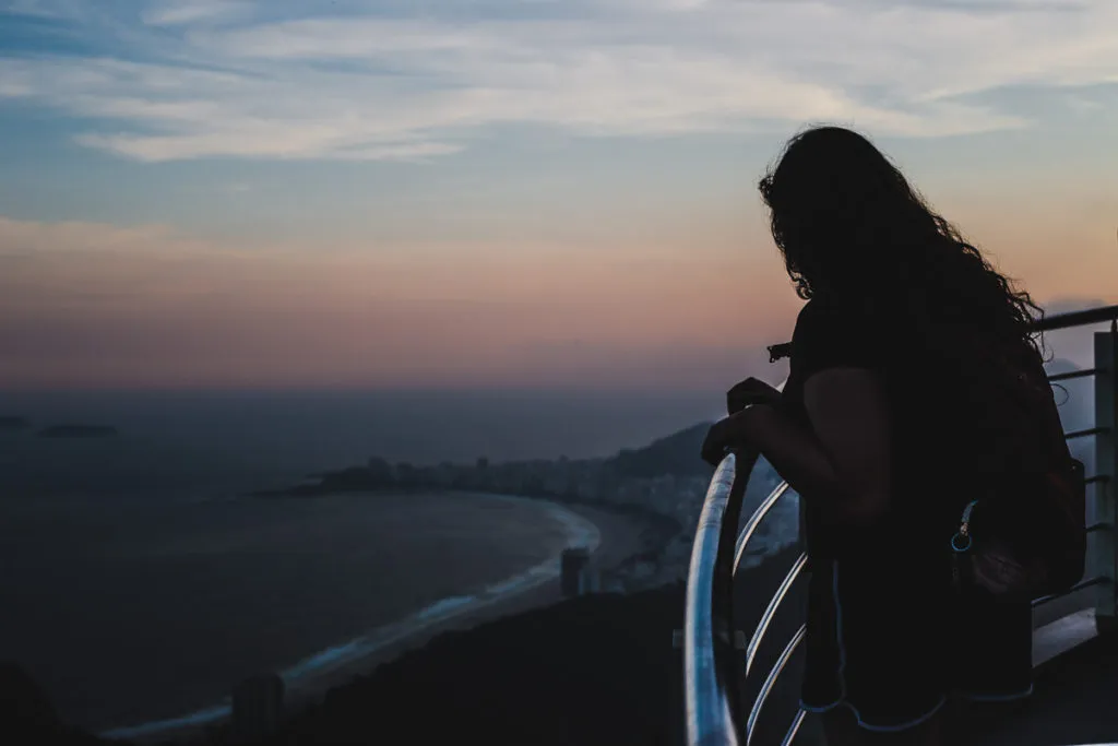 Sugarloaf mountain view of copacabana beach best areas to stay in Rio de Janeiro brazil