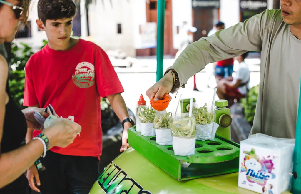 street food mango ceviche Cost of living in Colombia